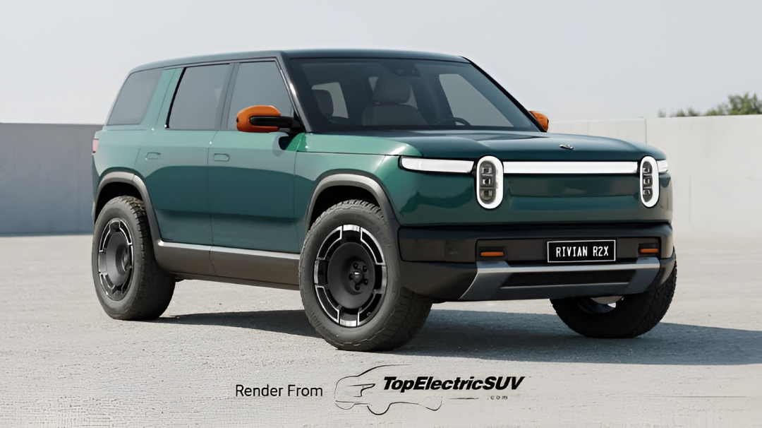 Rivian R2 affordable electric SUV designed for adventure and everyday driving. 2026 Rivian R2 electric vehicle offering premium features and modern technology.